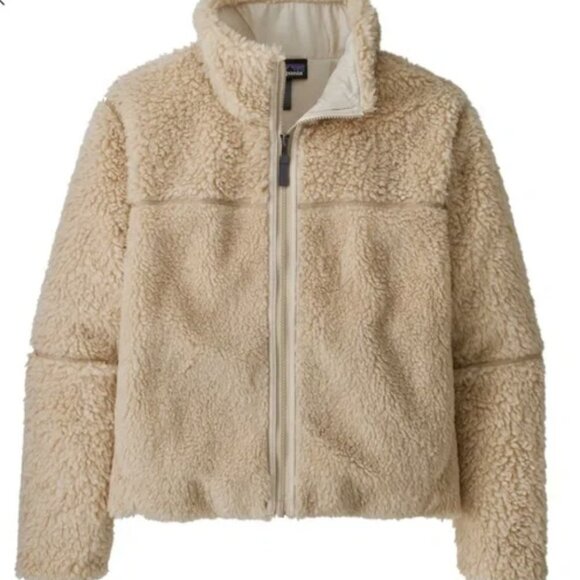 Patagonia Women’s Lunar Dusk High-Pile Sherpa Fleece Jacket Cream Size M STY2309 - Picture 1 of 10